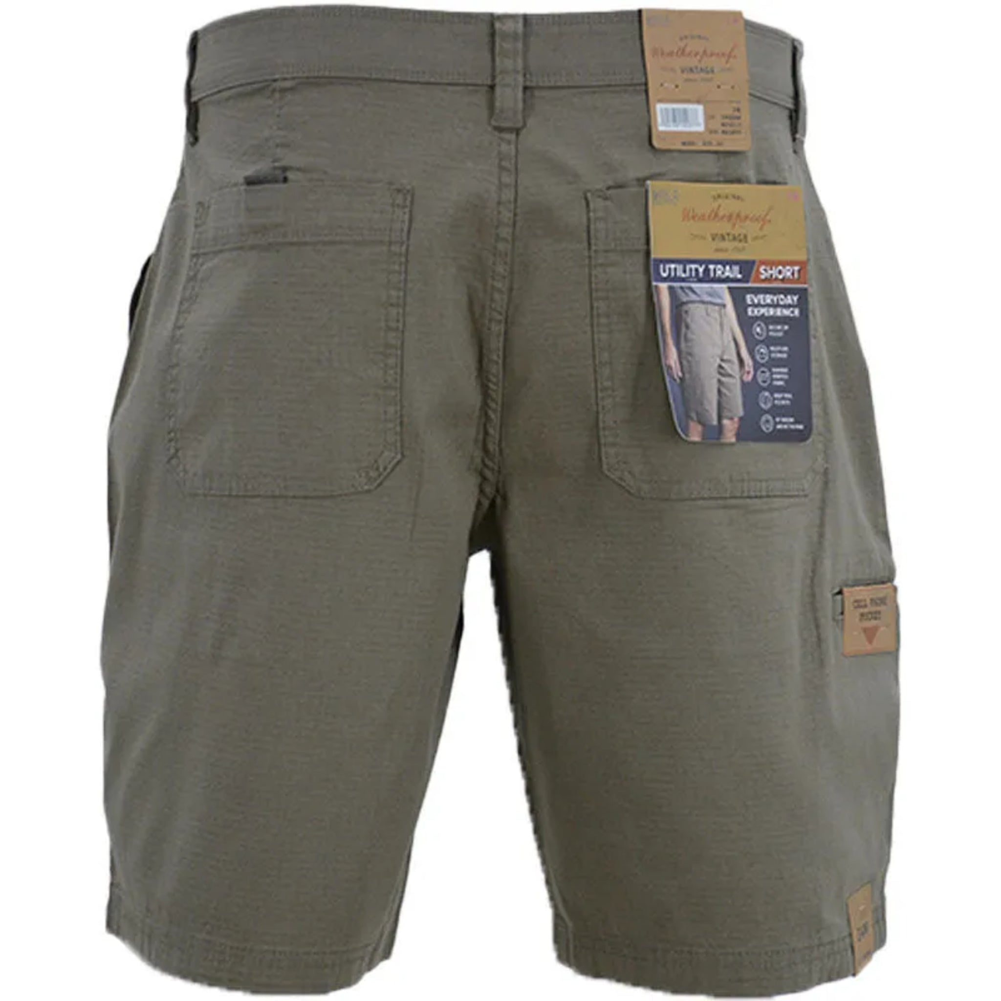 Men's weatherproof cargo-style shorts with 6-pocket design, lightweight breathable stretch fabric, straight cut, and ultra comfort fit – perfect for outdoor and casual wear.